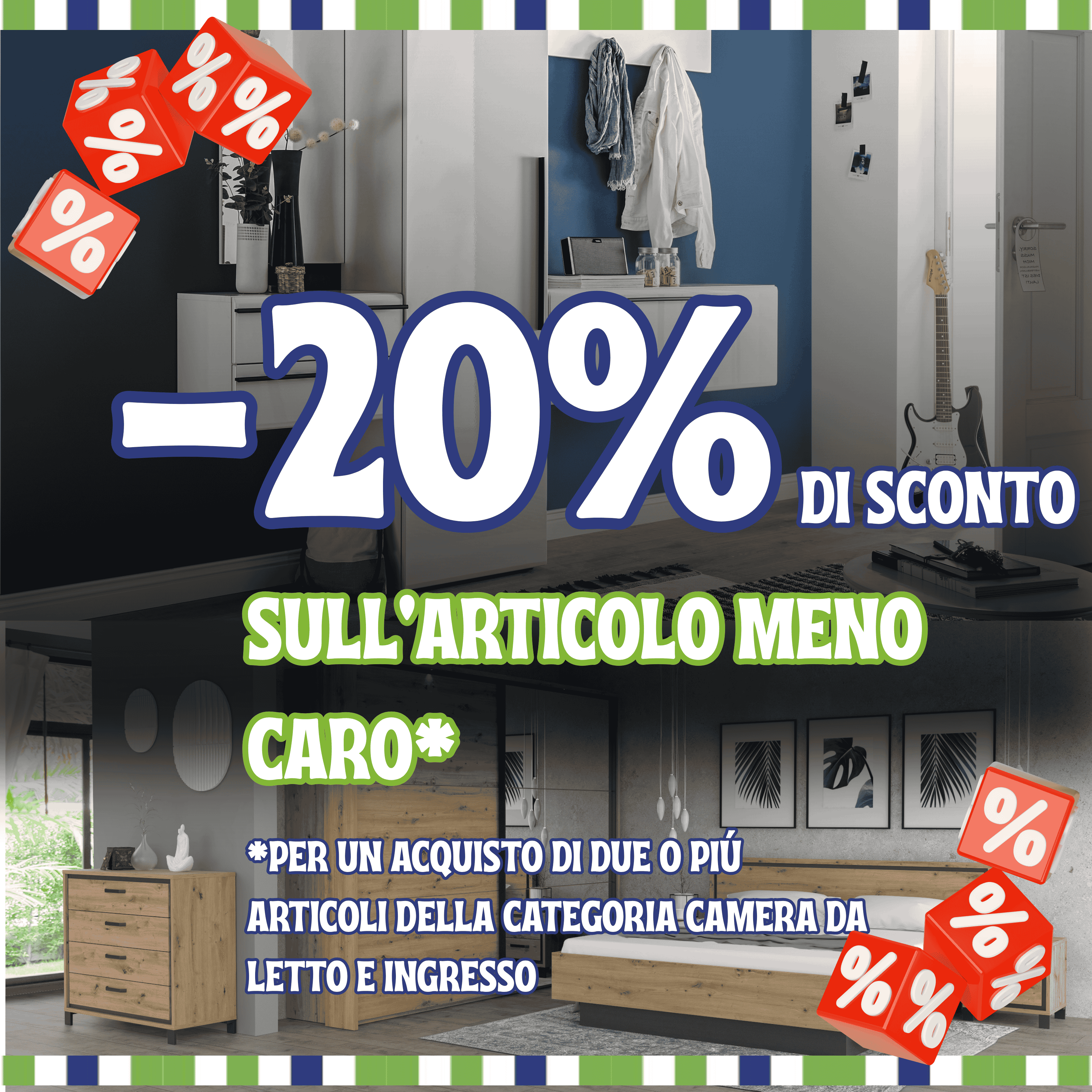 -20% camera da letto & ingresso